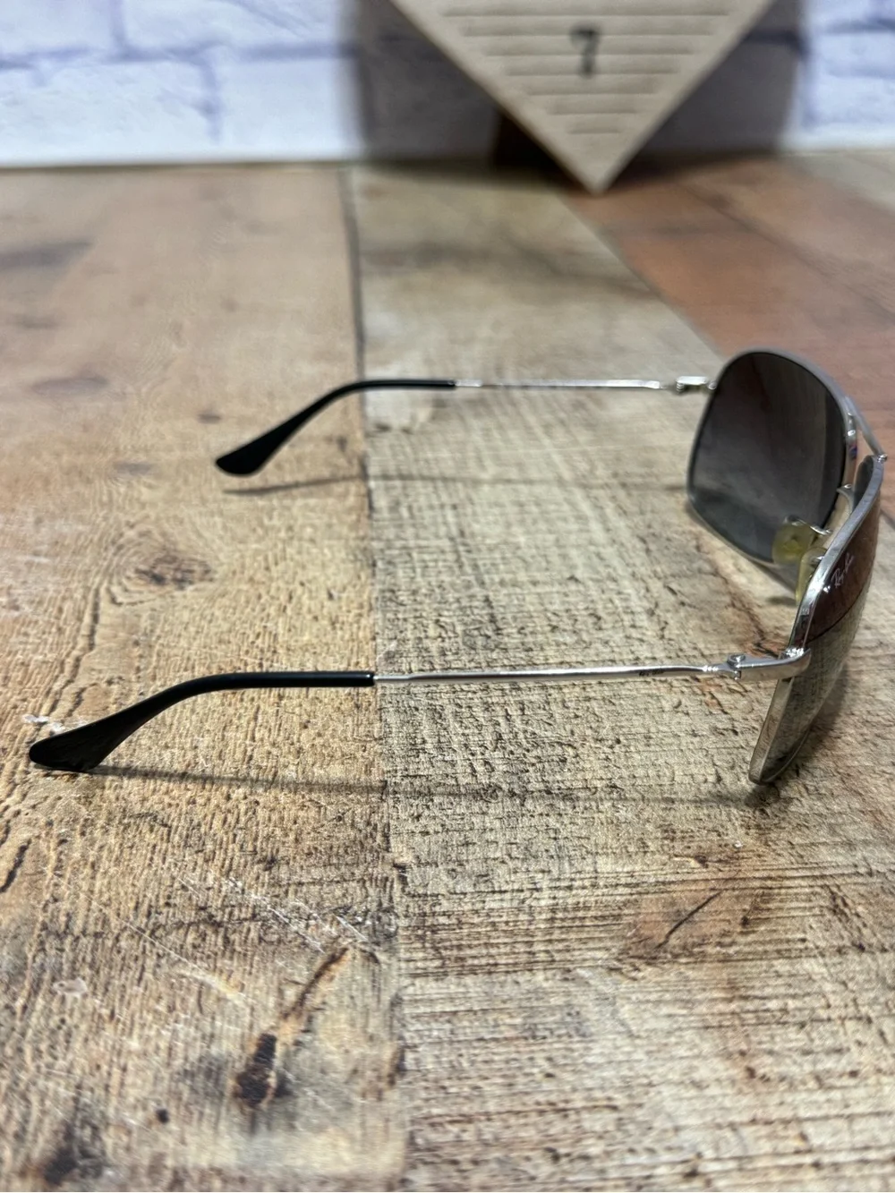 Ray-Ban RB3267 Silver with Grey Fade Lens 64mm Sunglasses These may have some mi